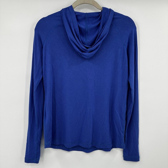 Free Fly Bamboo Performance Hoodie Long Sleeve Thumbhole Top Women's Sz Sm Blue - Picture 6 of 9